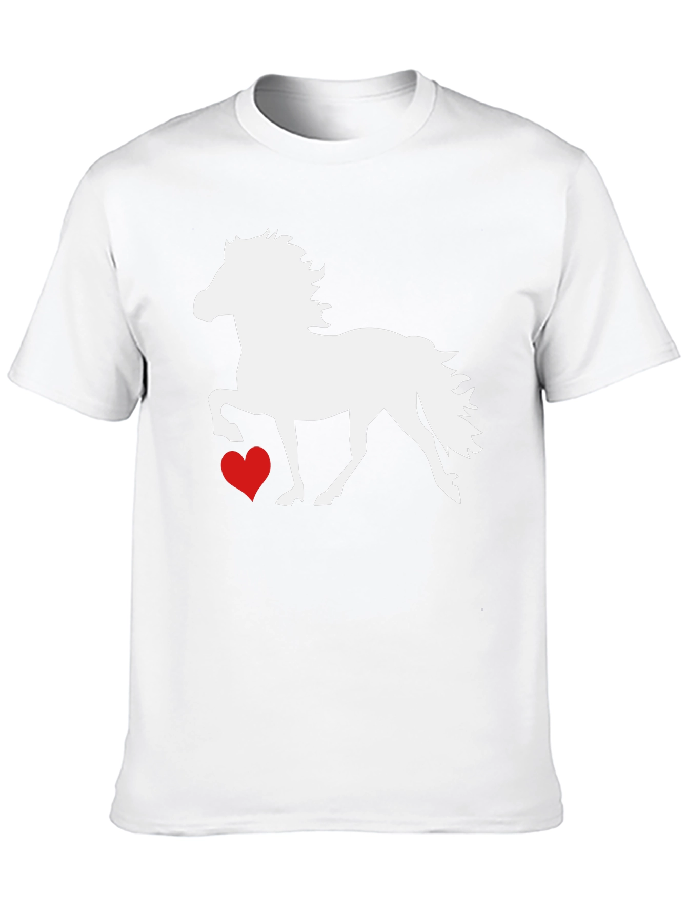 Horse and Heart Graphic T-Shirt