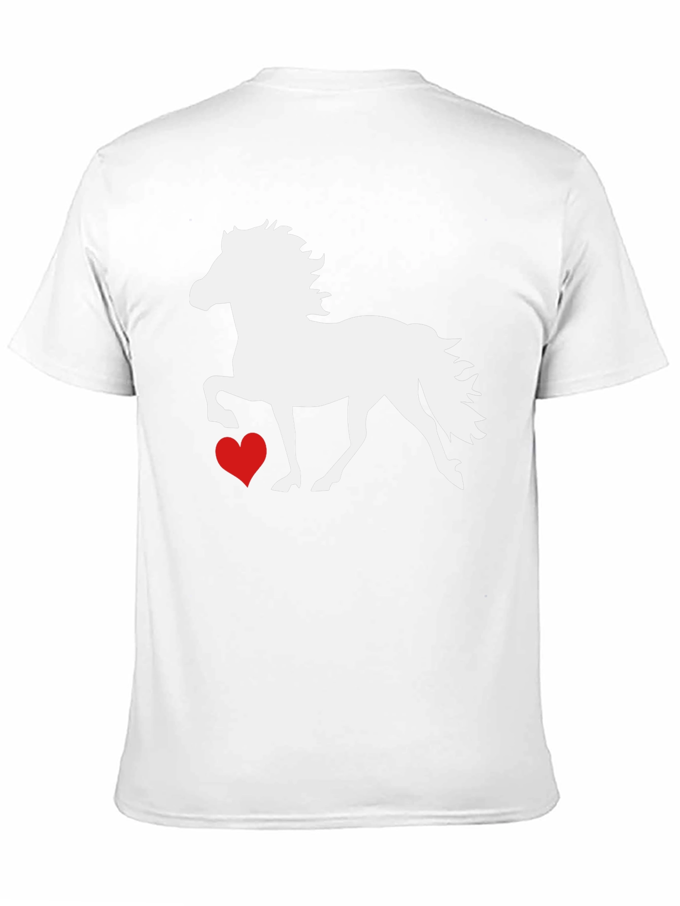 Horse and Heart Graphic T-Shirt