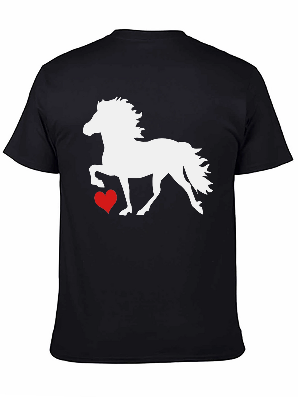 Horse and Heart Graphic T-Shirt