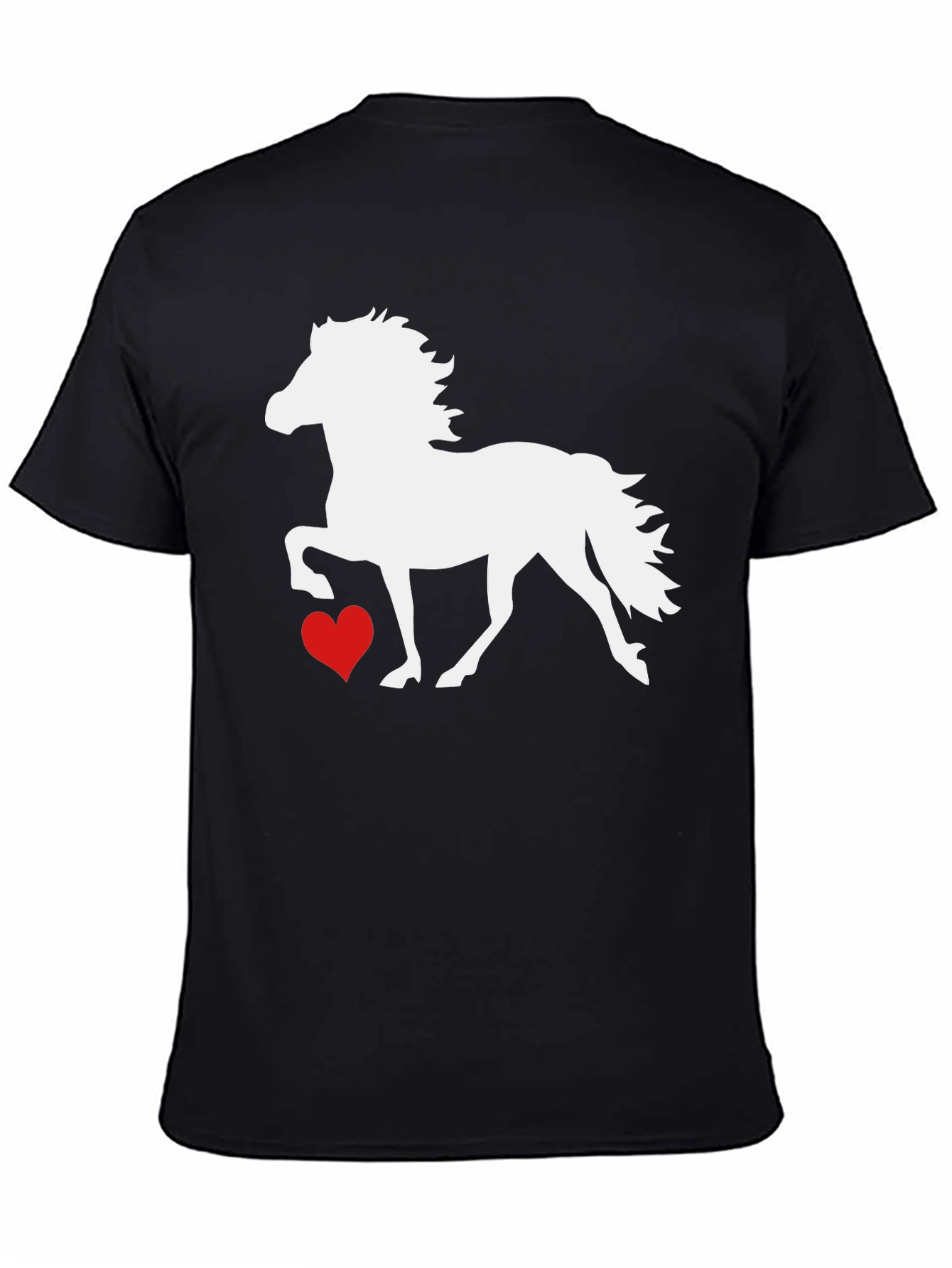 Horse and Heart Graphic T-Shirt