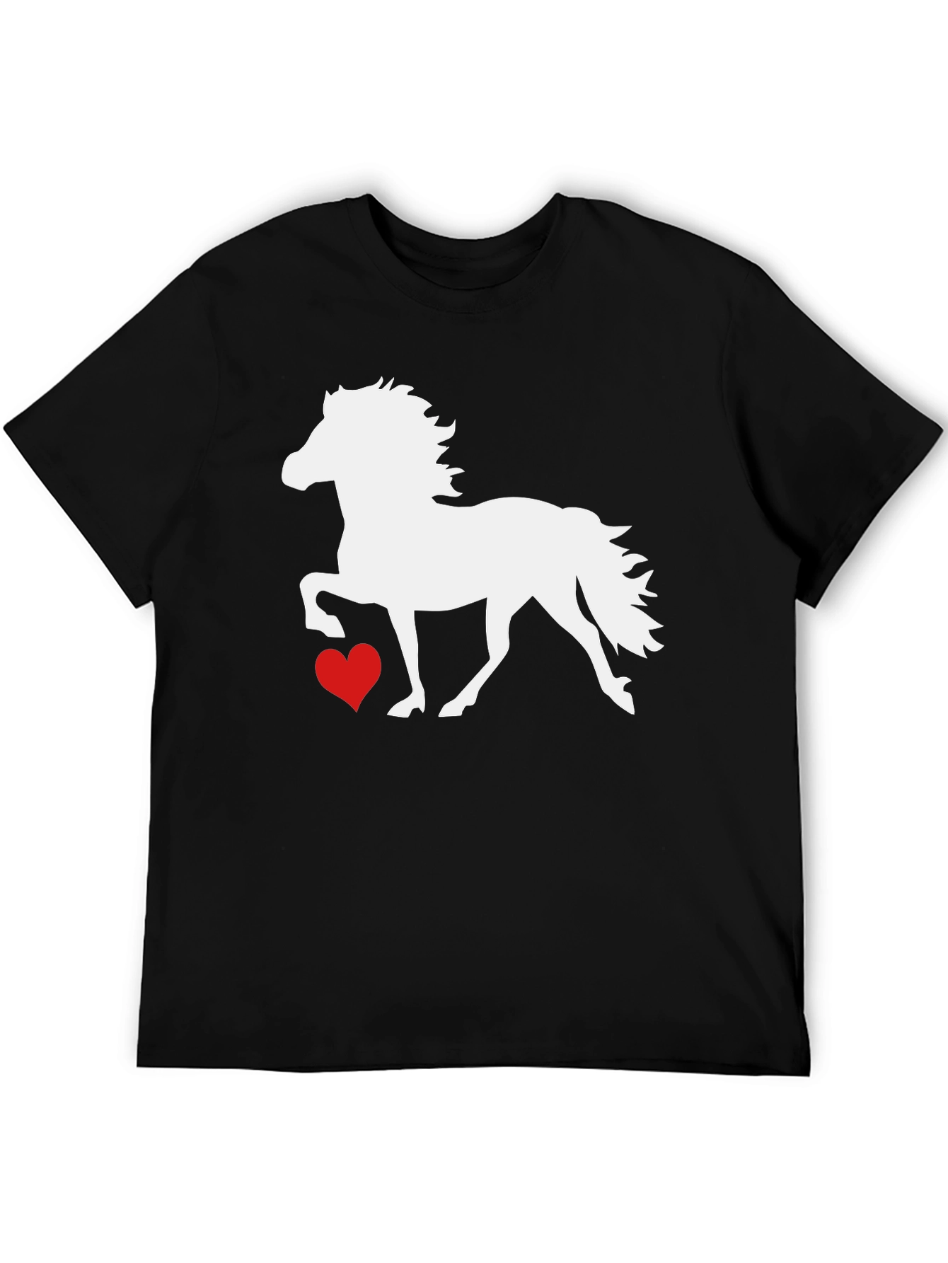 Horse and Heart Graphic T-Shirt