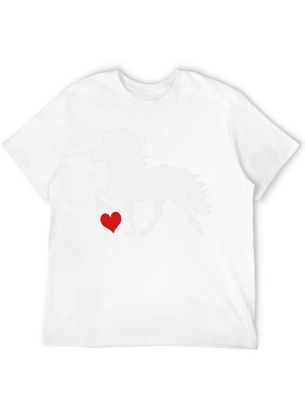 Horse and Heart Graphic T-Shirt