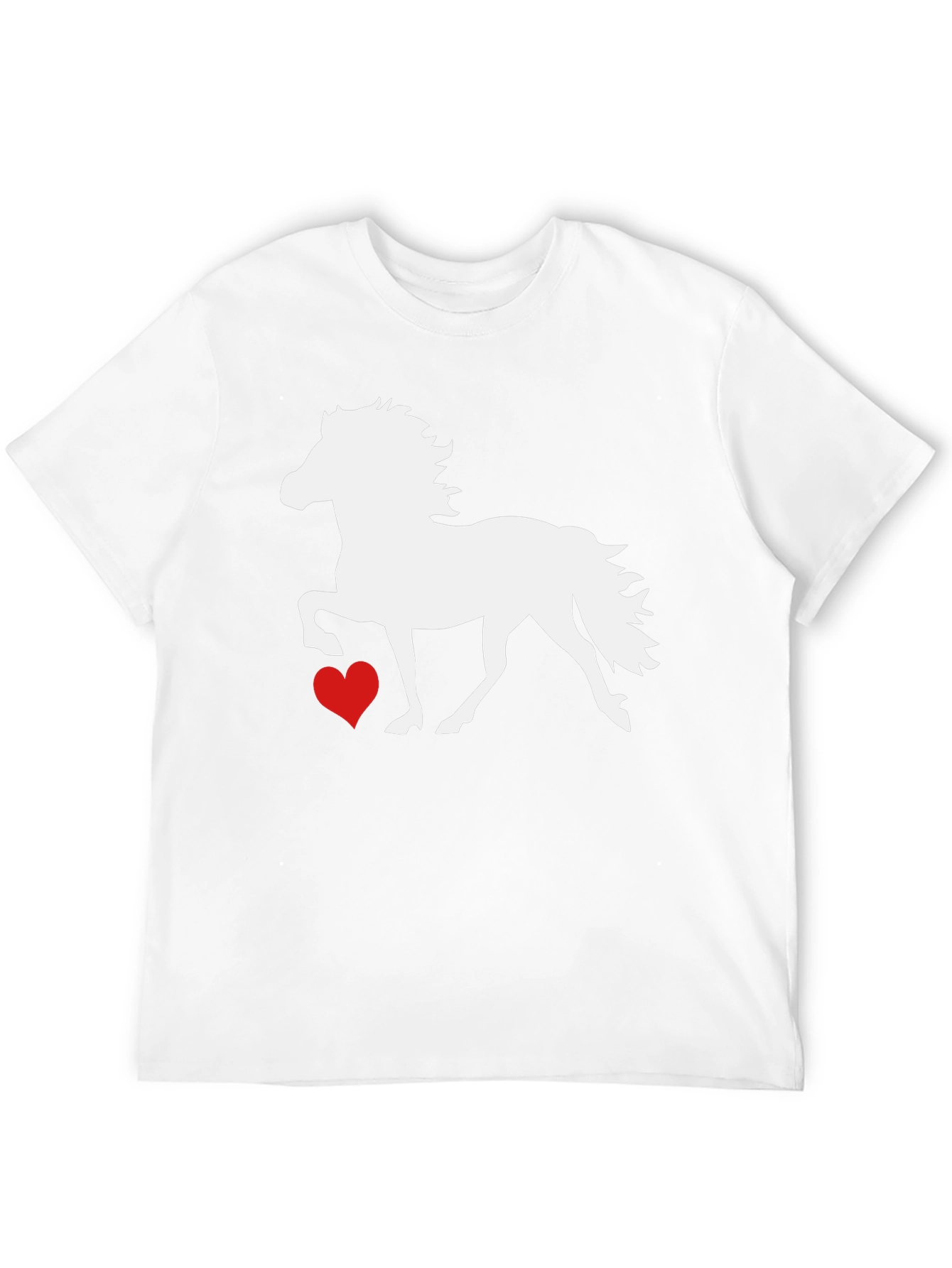 Horse and Heart Graphic T-Shirt