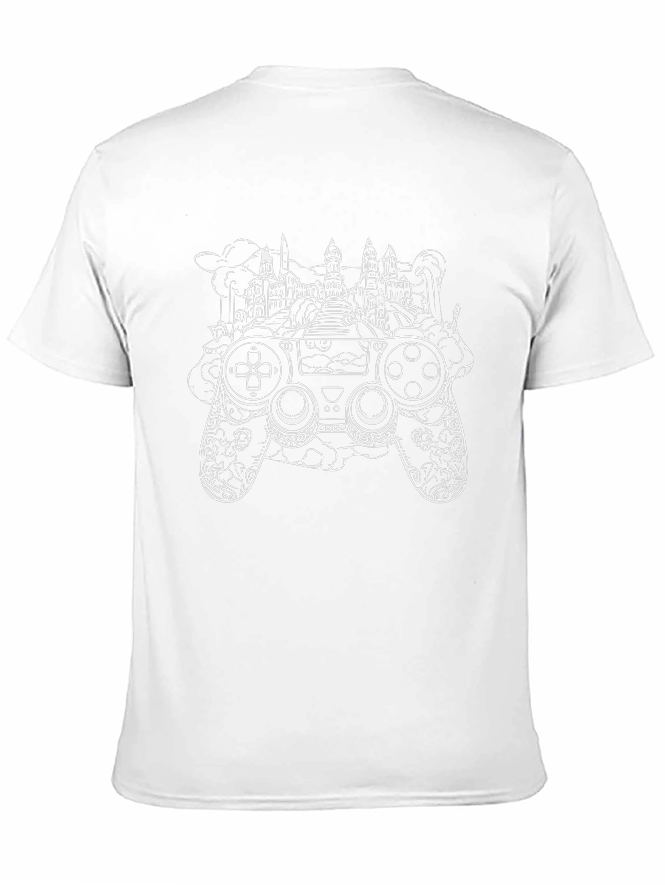 Gamer T-Shirt: Controller & City Design