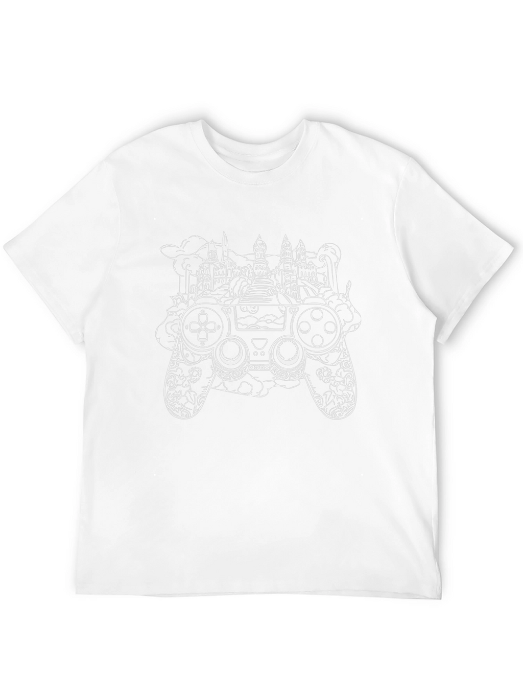 Gamer T-Shirt: Controller & City Design