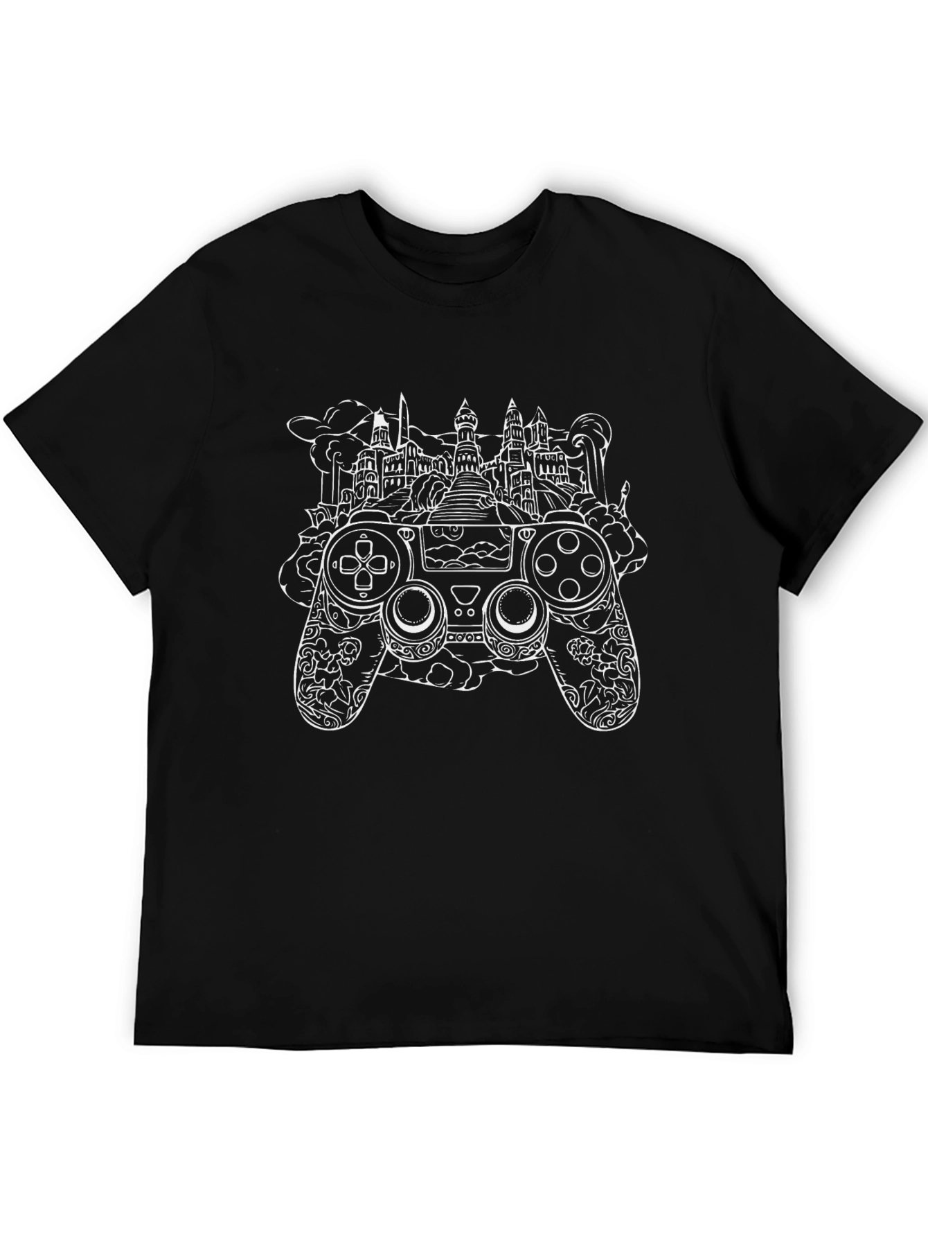 Gamer T-Shirt: Controller & City Design