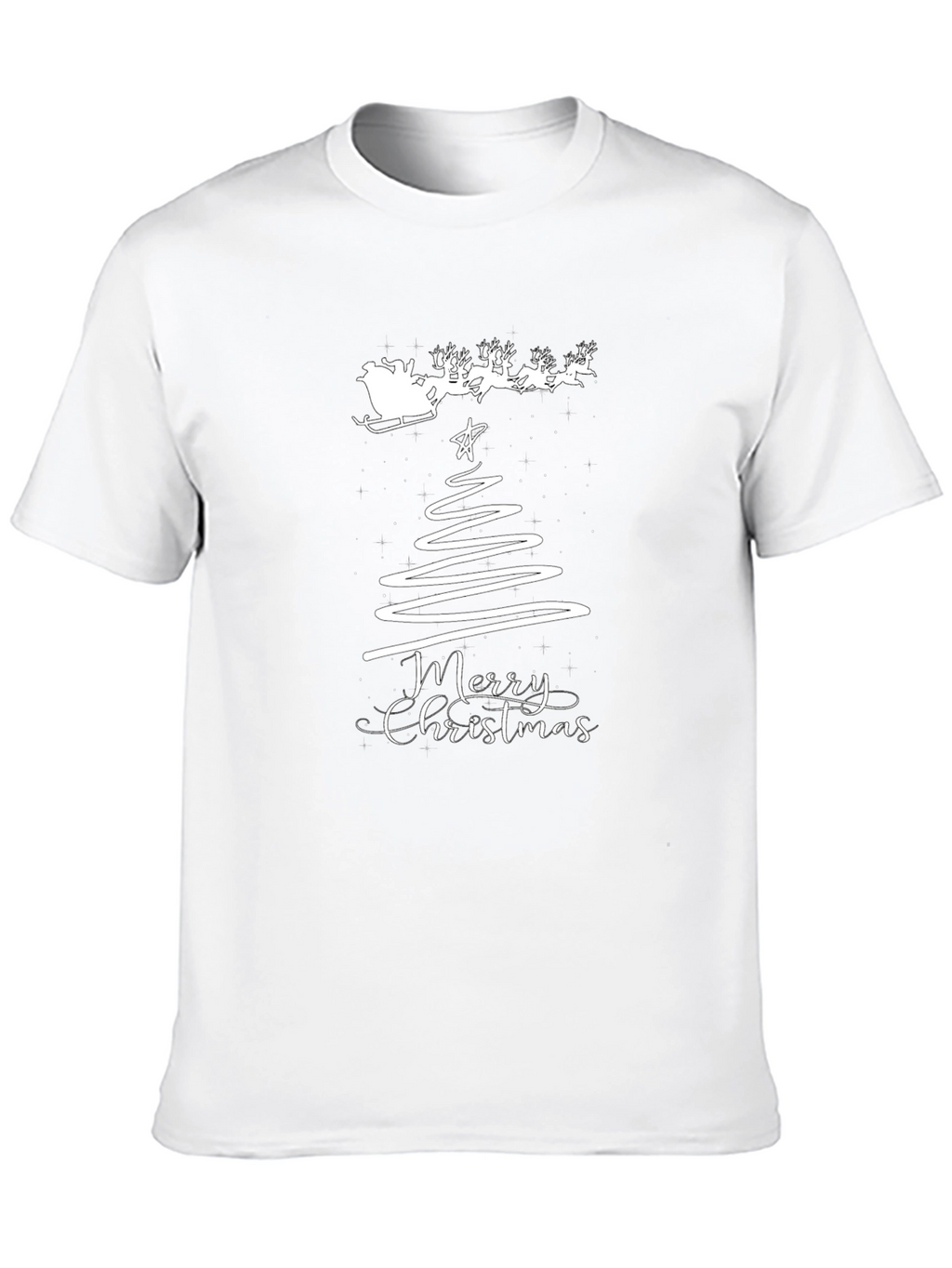 Festive Merry Christmas Graphic Tee