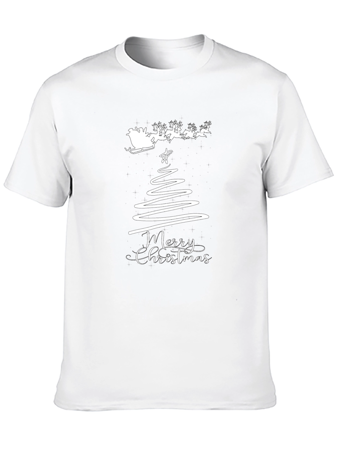 Festive Merry Christmas Graphic Tee
