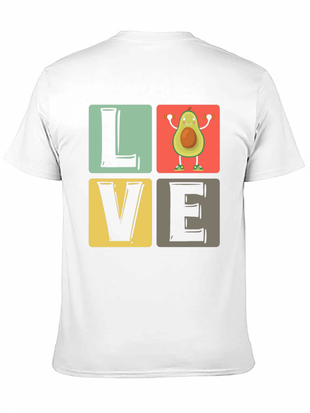 Avocado Gym Lover Black T-Shirt