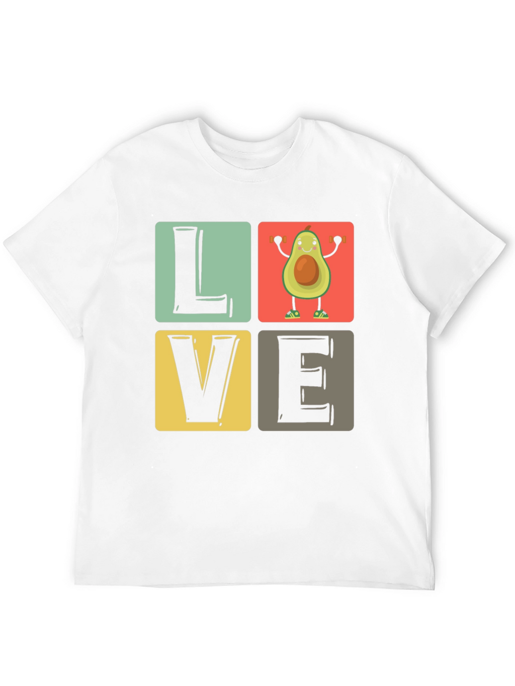 Avocado Gym Lover Black T-Shirt