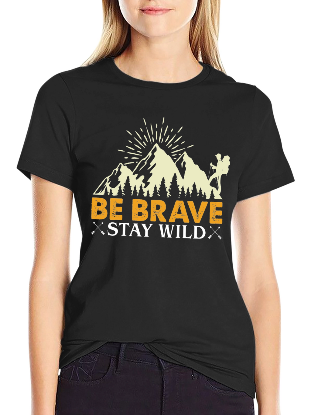 Be Brave Stay Wild Graphic T-Shirt