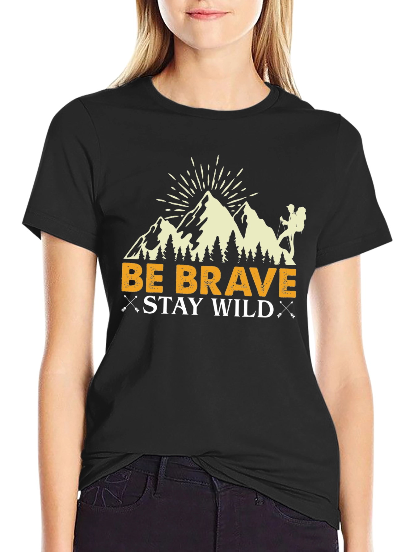 Be Brave Stay Wild Graphic T-Shirt
