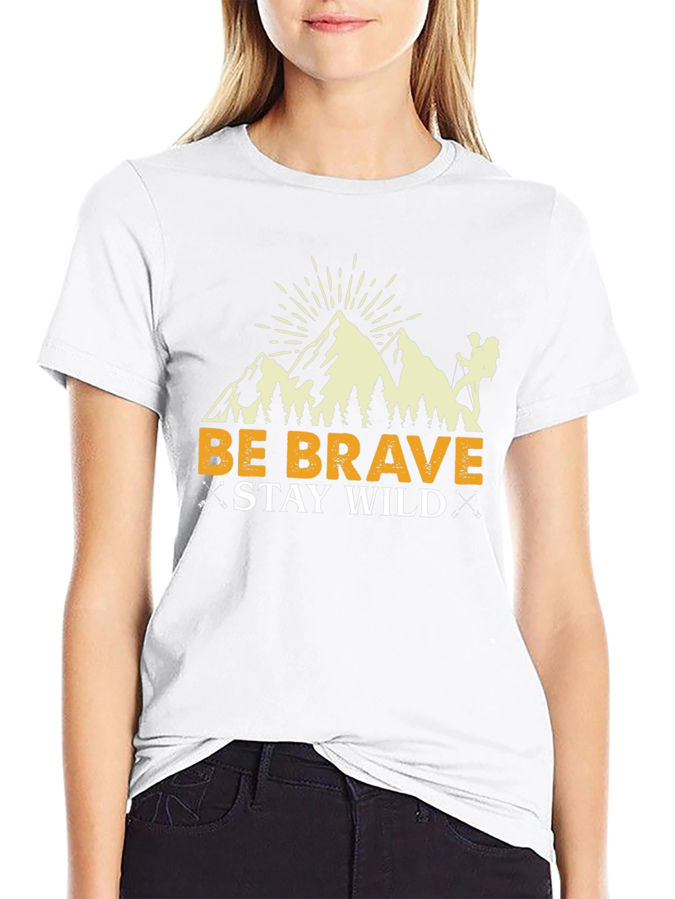 Be Brave Stay Wild Graphic T-Shirt