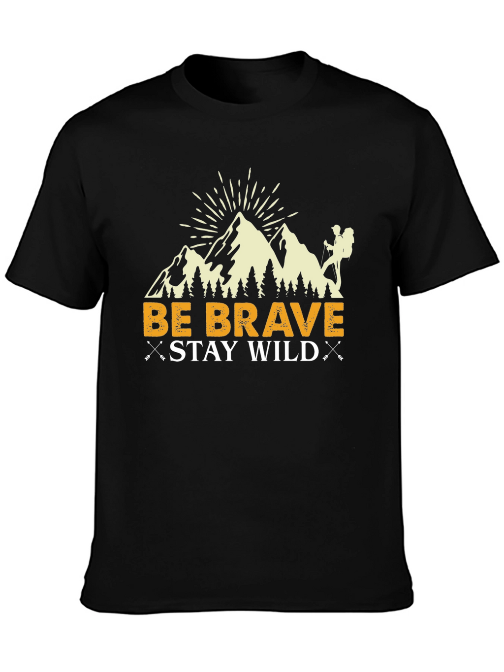 Be Brave Stay Wild Graphic T-Shirt
