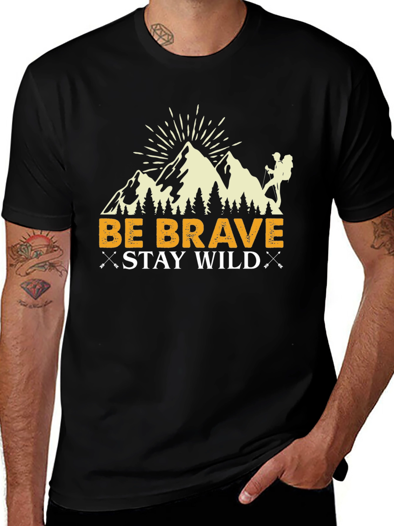 Be Brave Stay Wild Graphic T-Shirt