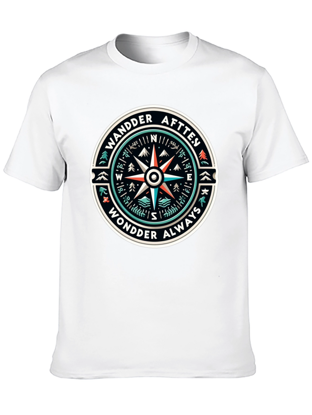 Wander Always Compass Graphic T-Shirt