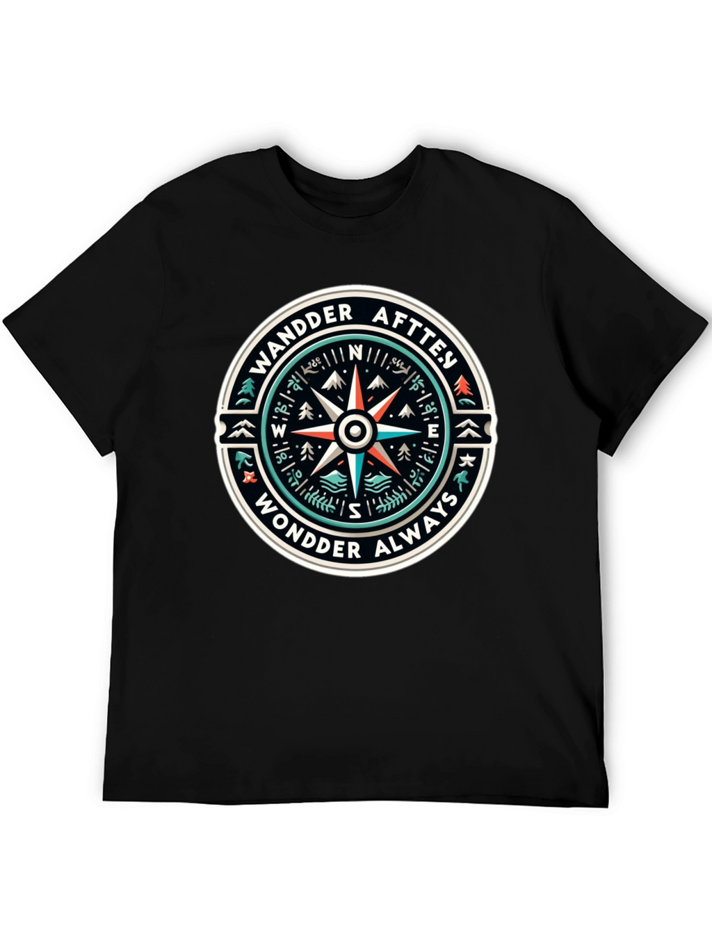 Wander Always Compass Graphic T-Shirt