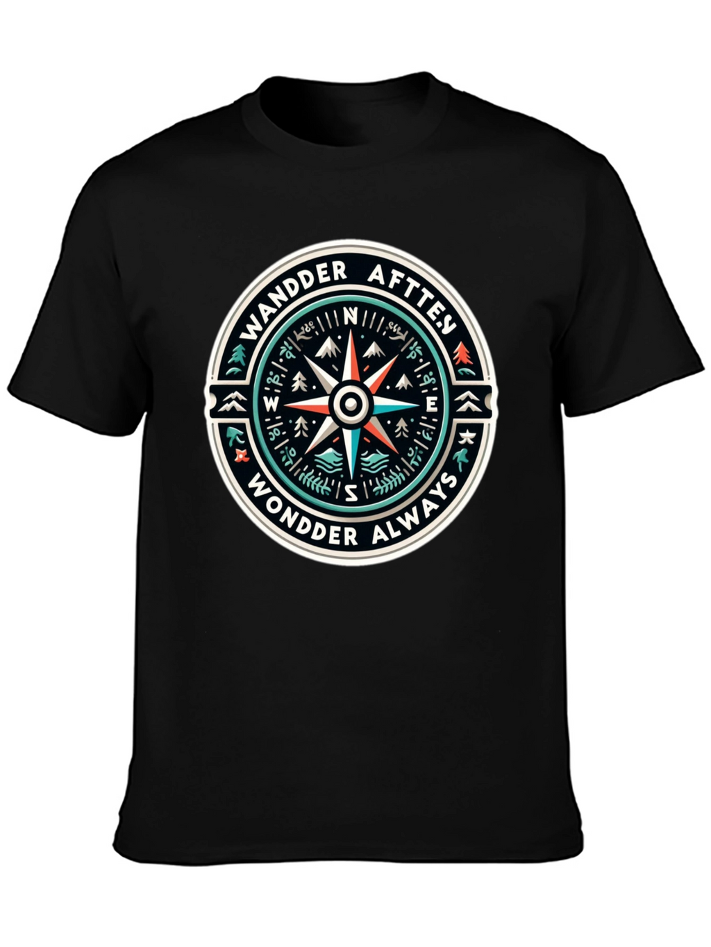 Wander Always Compass Graphic T-Shirt