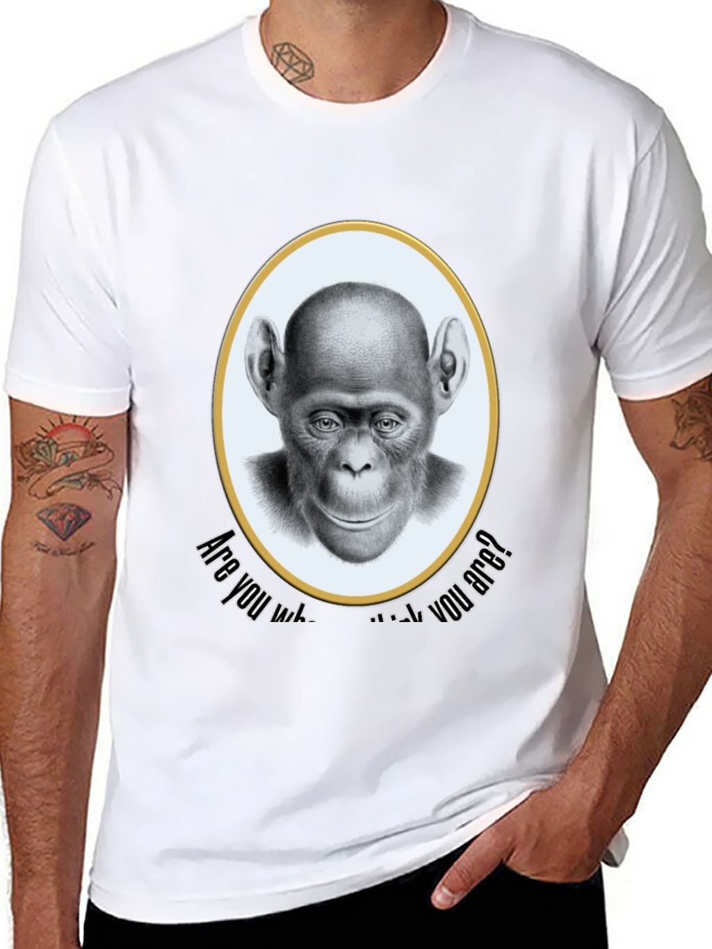 Chimpanzee T-Shirt - Are You Who You Are?