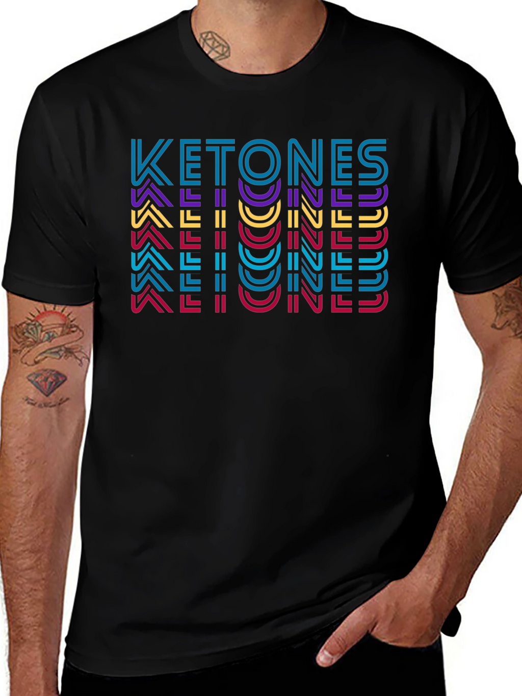 Ketones Graphic Tee - Bold Retro Style