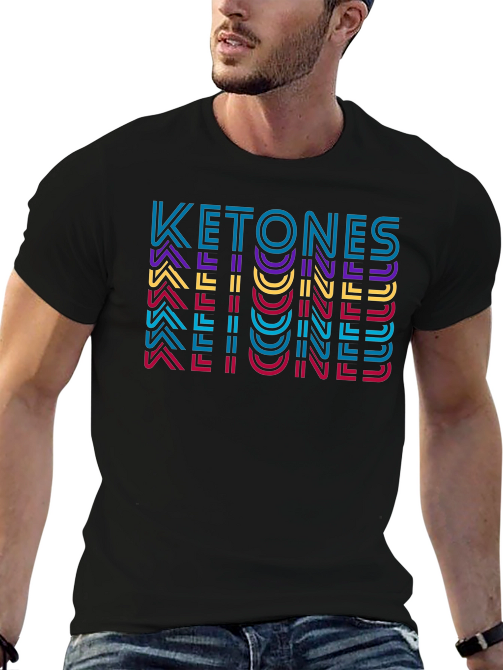 Ketones Graphic Tee - Bold Retro Style