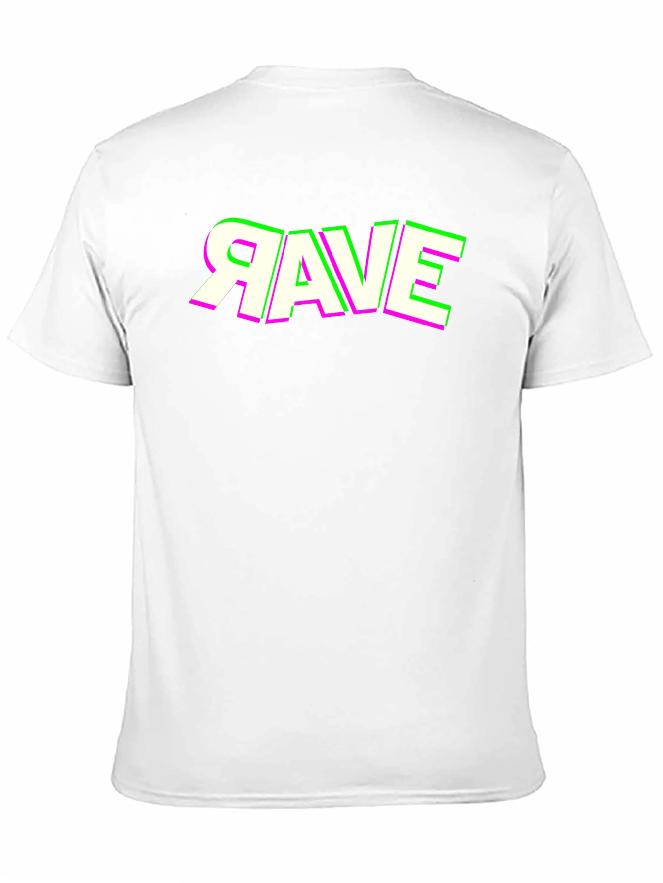 Rave Graphic Tee - Neon Accent Shirt