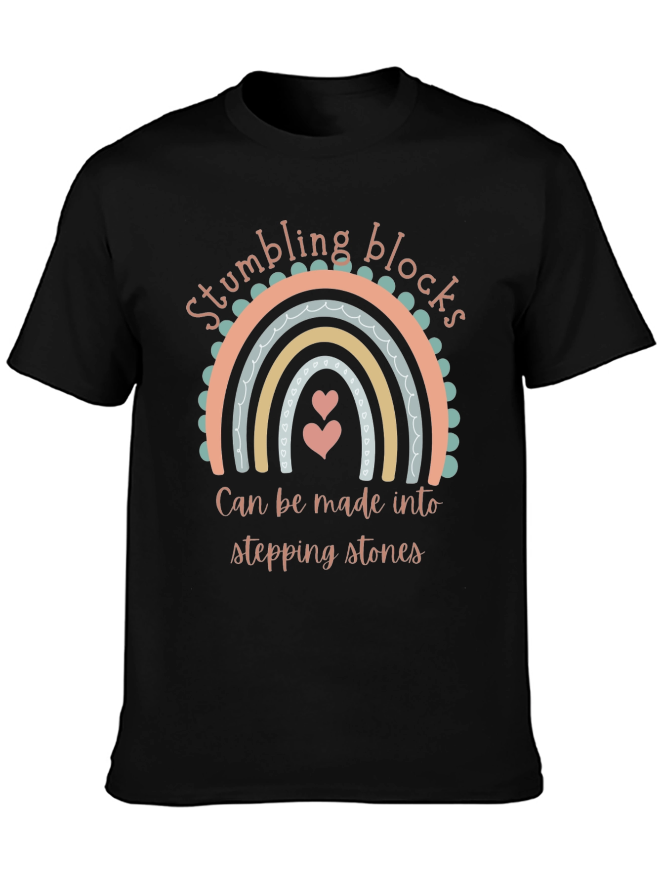 Stumbling Blocks Stepping Stones Graphic T-Shirt