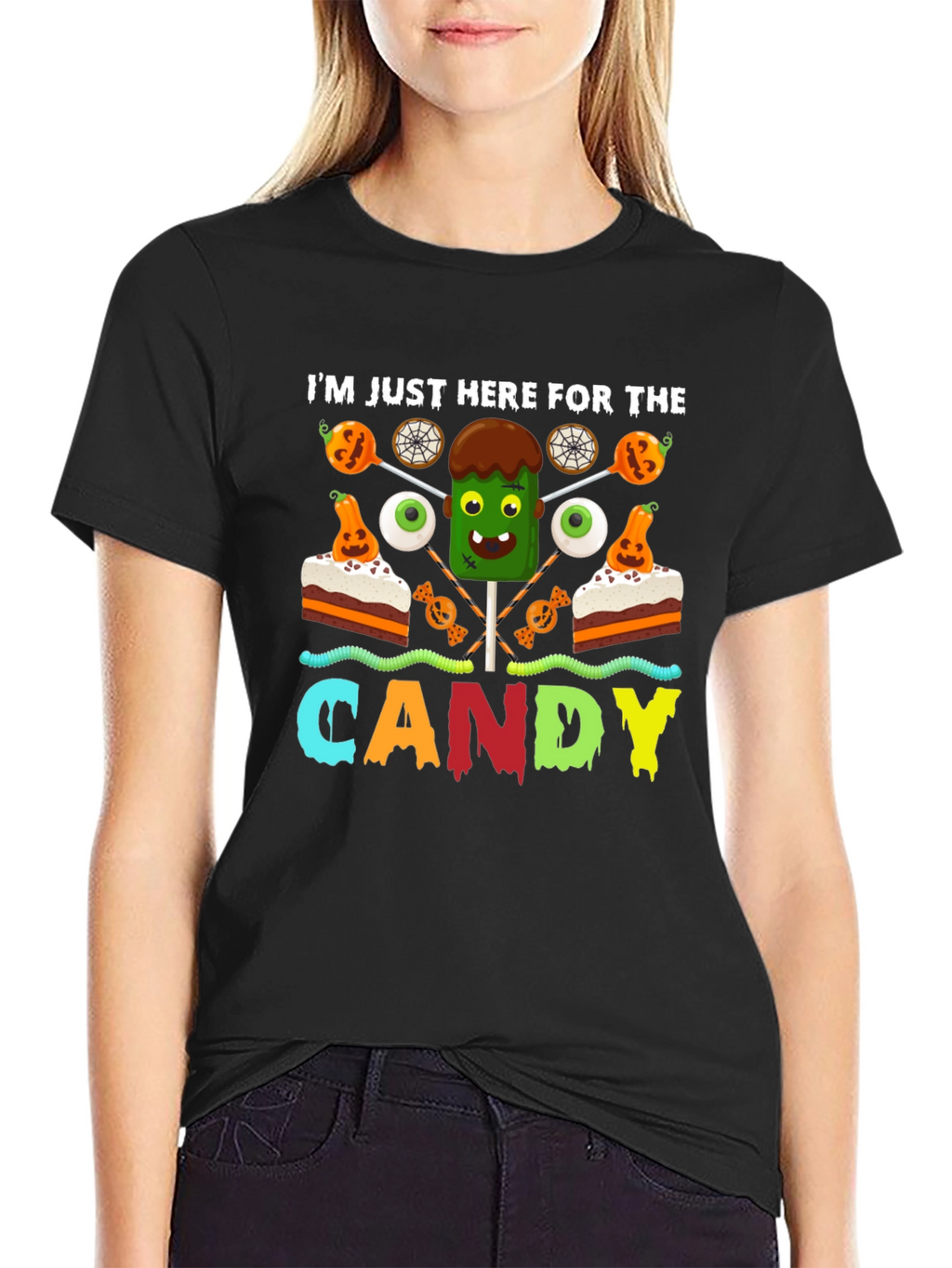 Im Just Here for the Candy Halloween T-Shirt