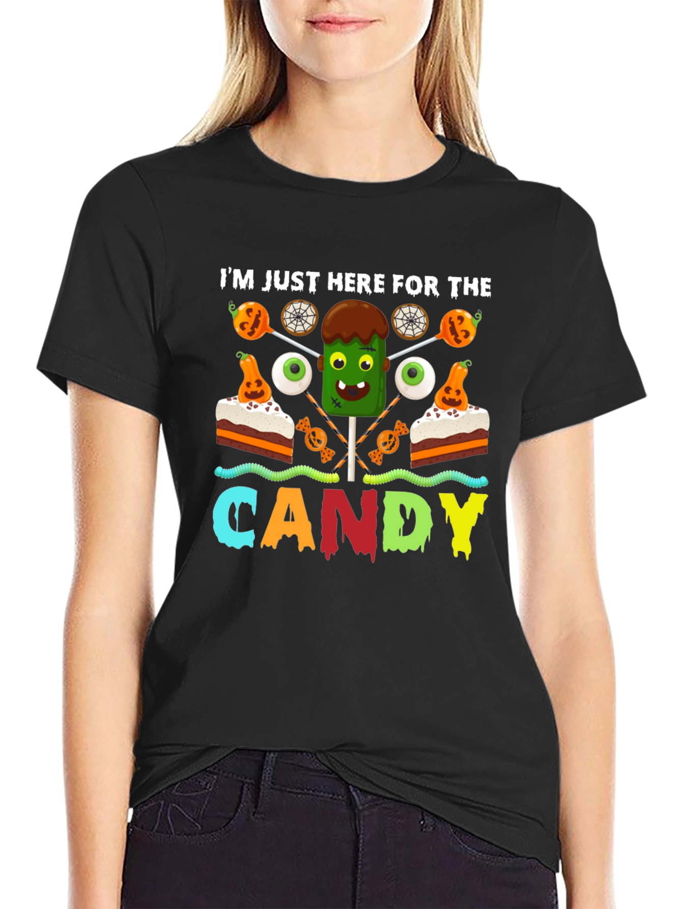 Im Just Here for the Candy Halloween T-Shirt