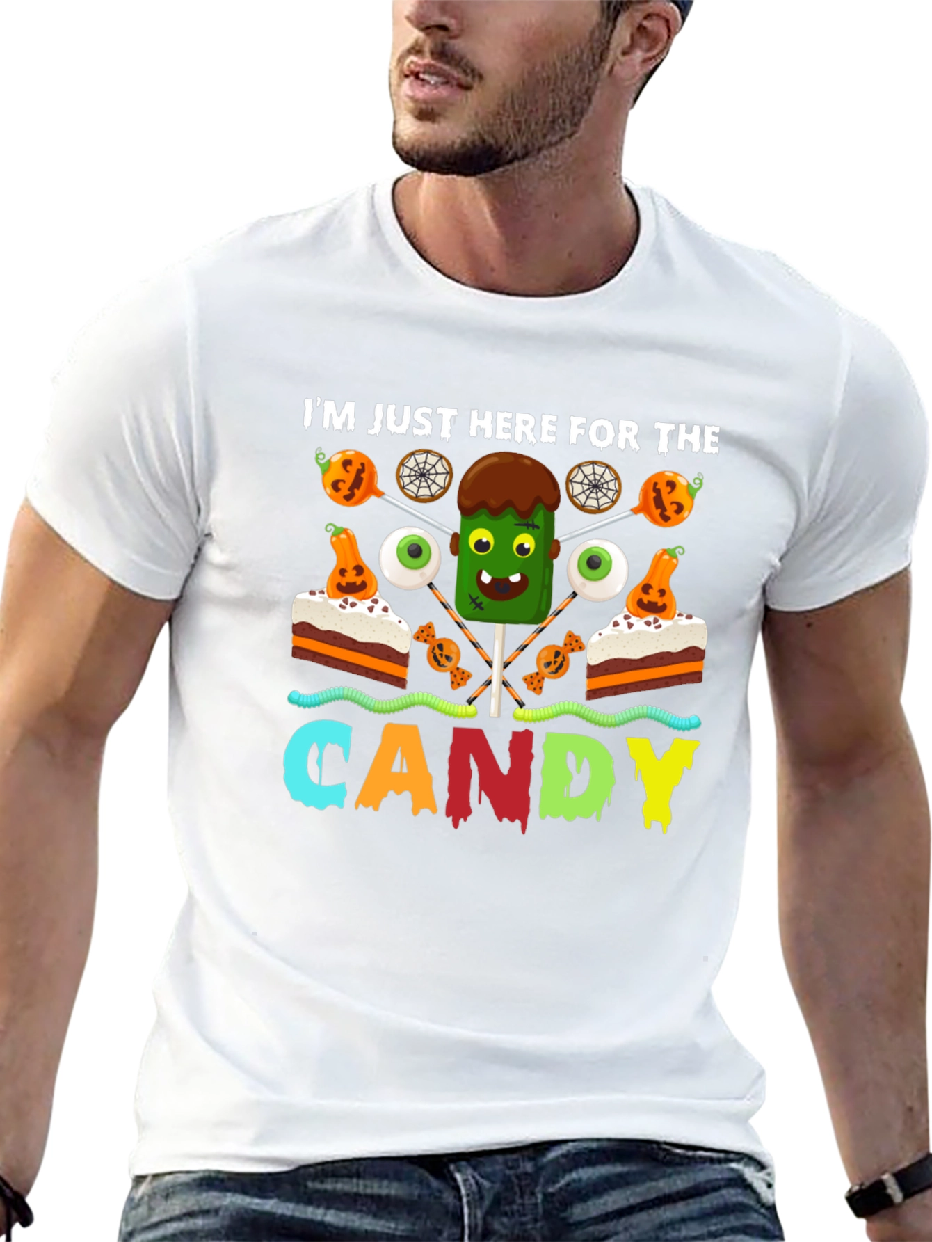 Im Just Here for the Candy Halloween T-Shirt