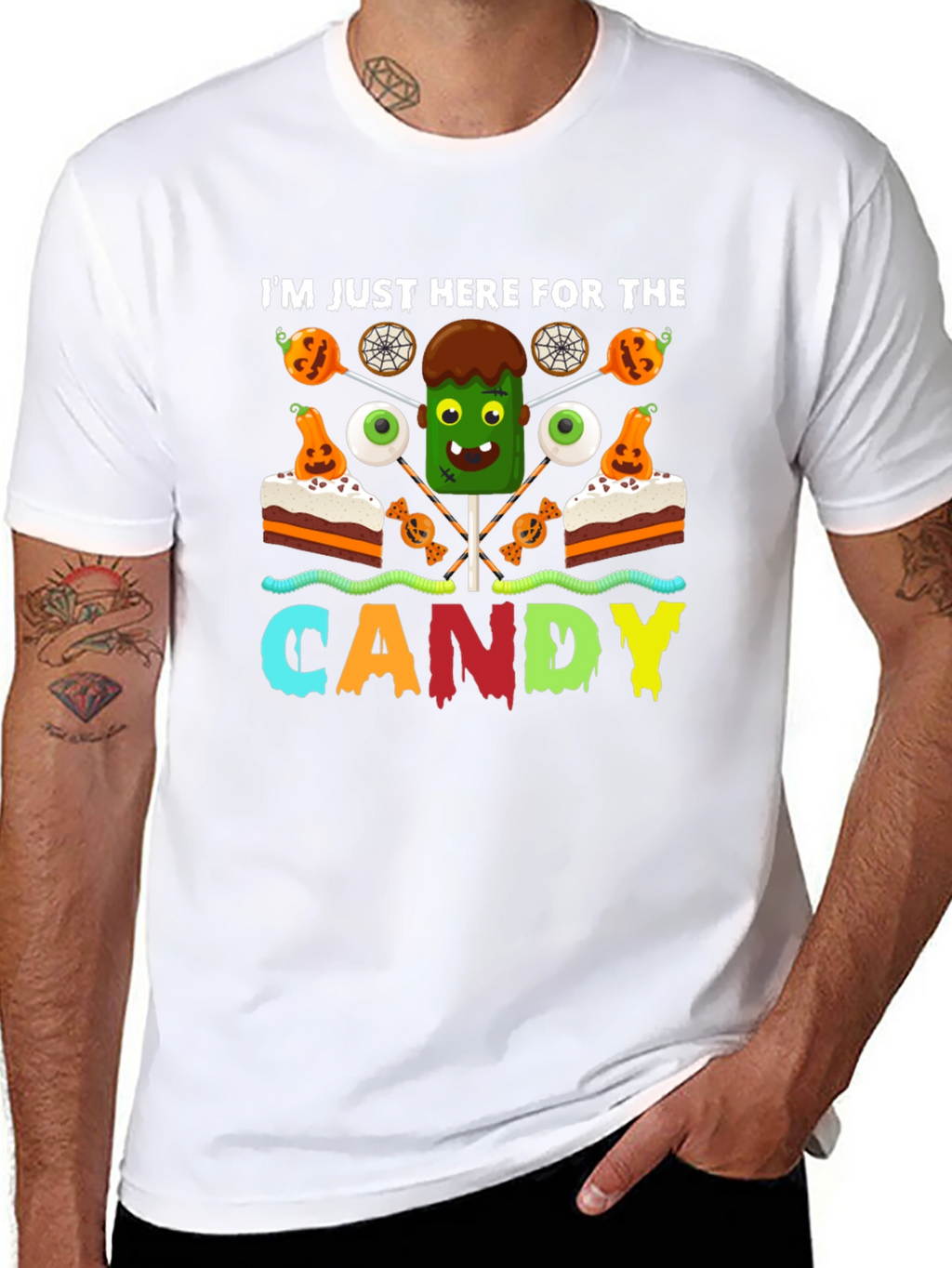 Im Just Here for the Candy Halloween T-Shirt