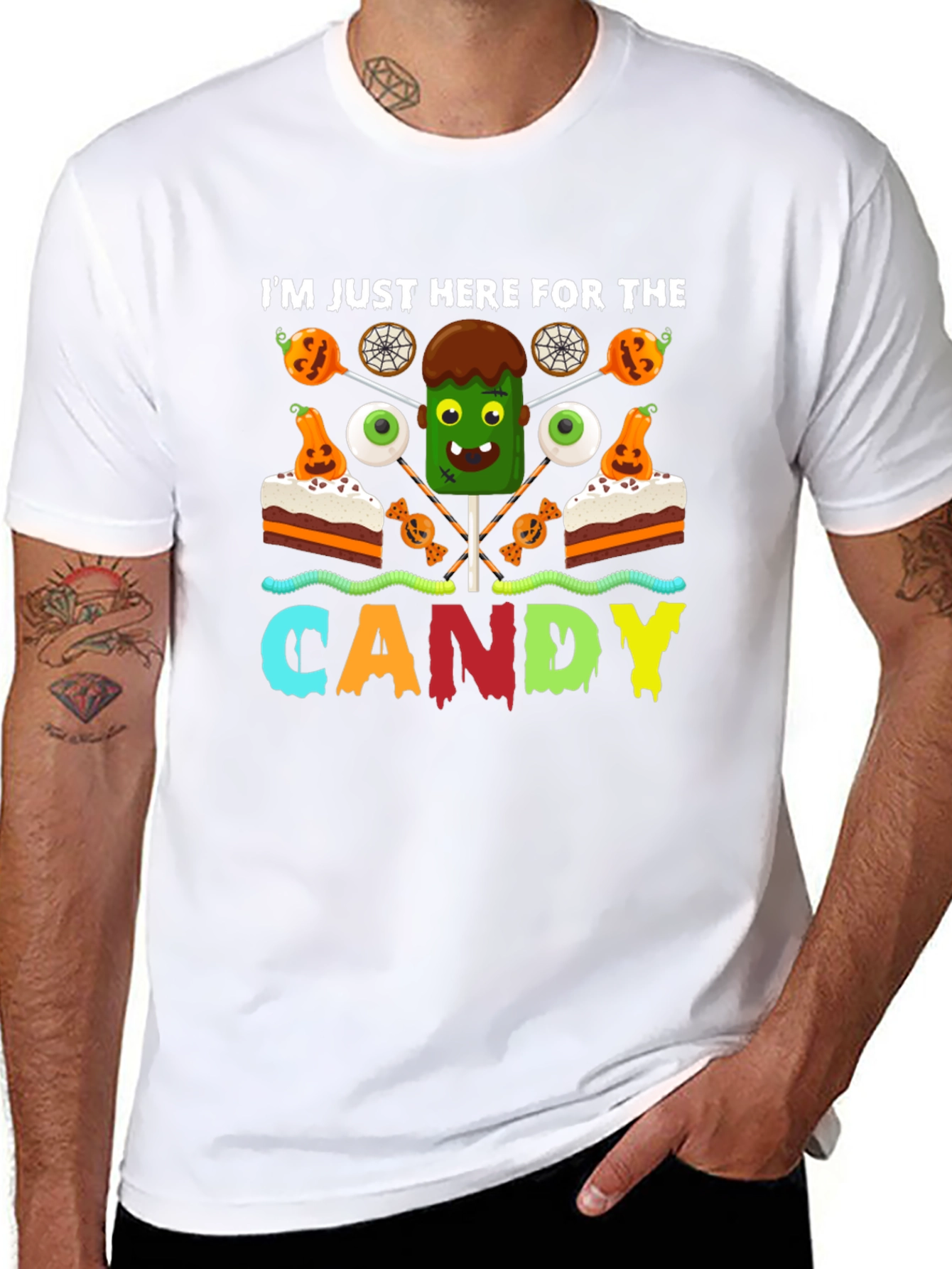Im Just Here for the Candy Halloween T-Shirt