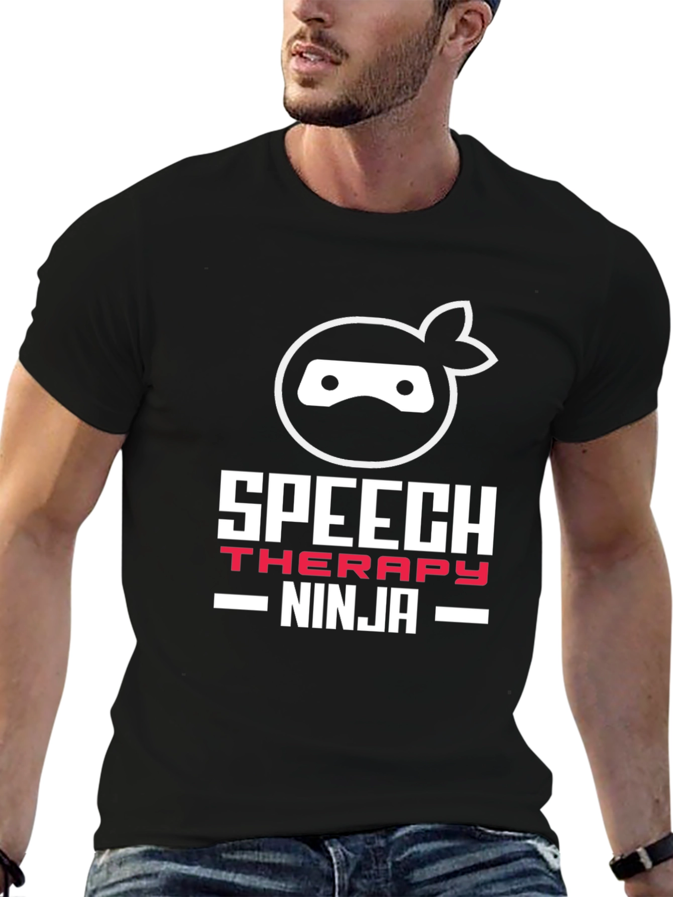 Speech Therapy Ninja T-Shirt - Black