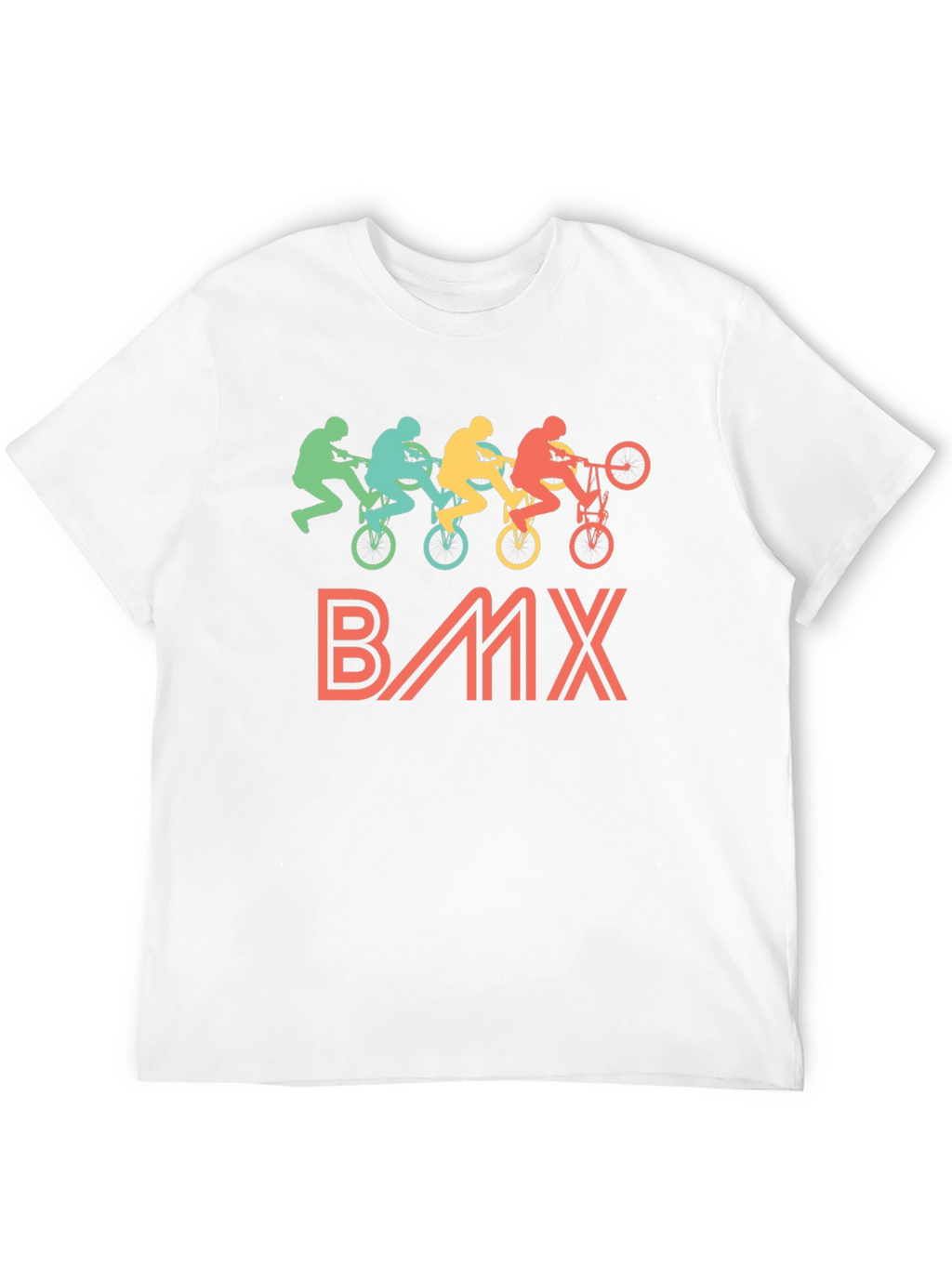 Retro BMX Rider Black T-Shirt