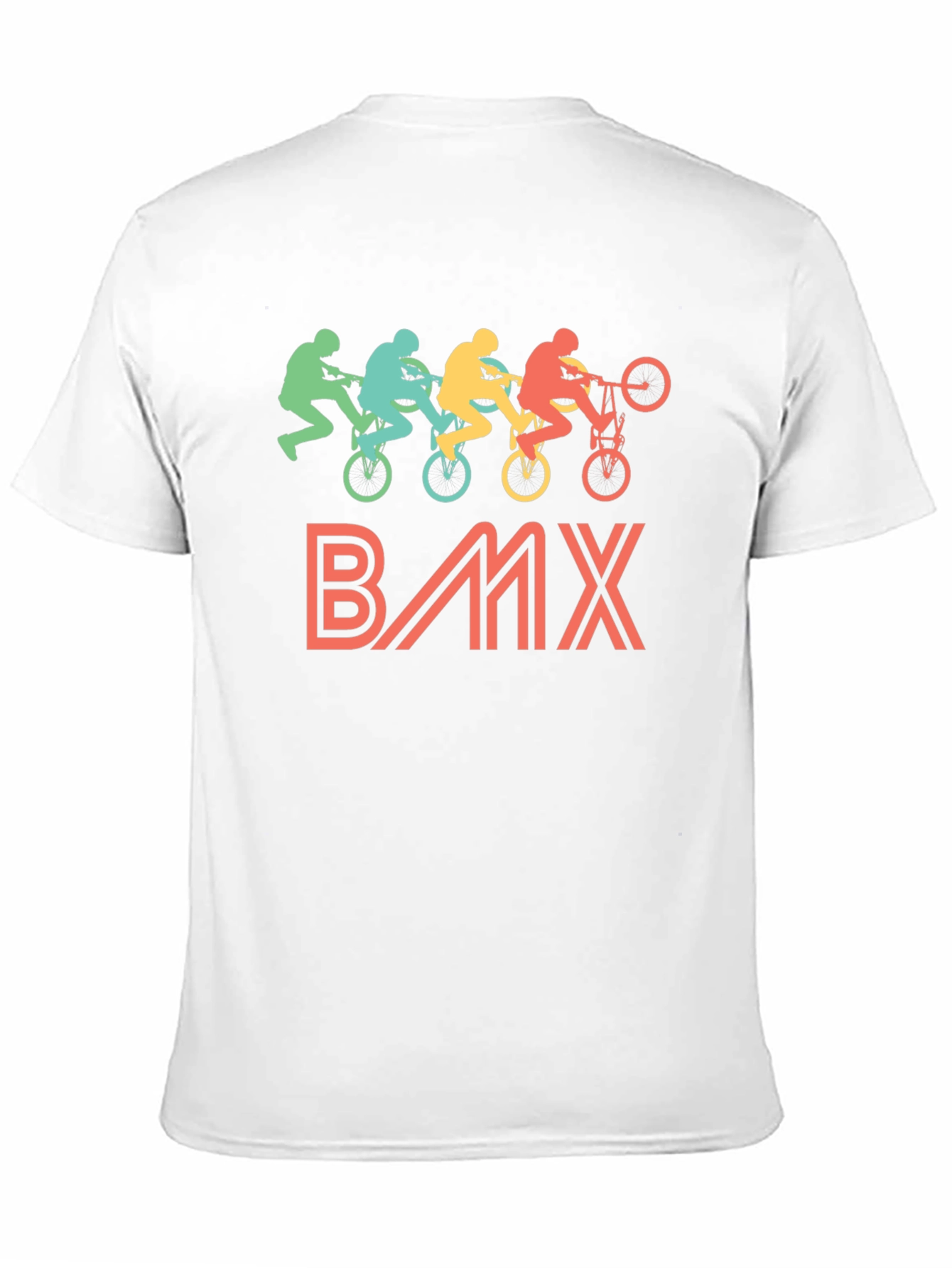 Retro BMX Rider Black T-Shirt