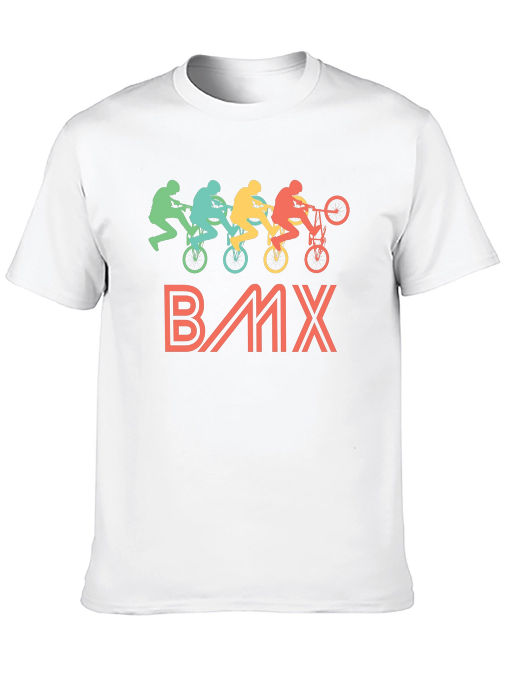 Retro BMX Rider Black T-Shirt