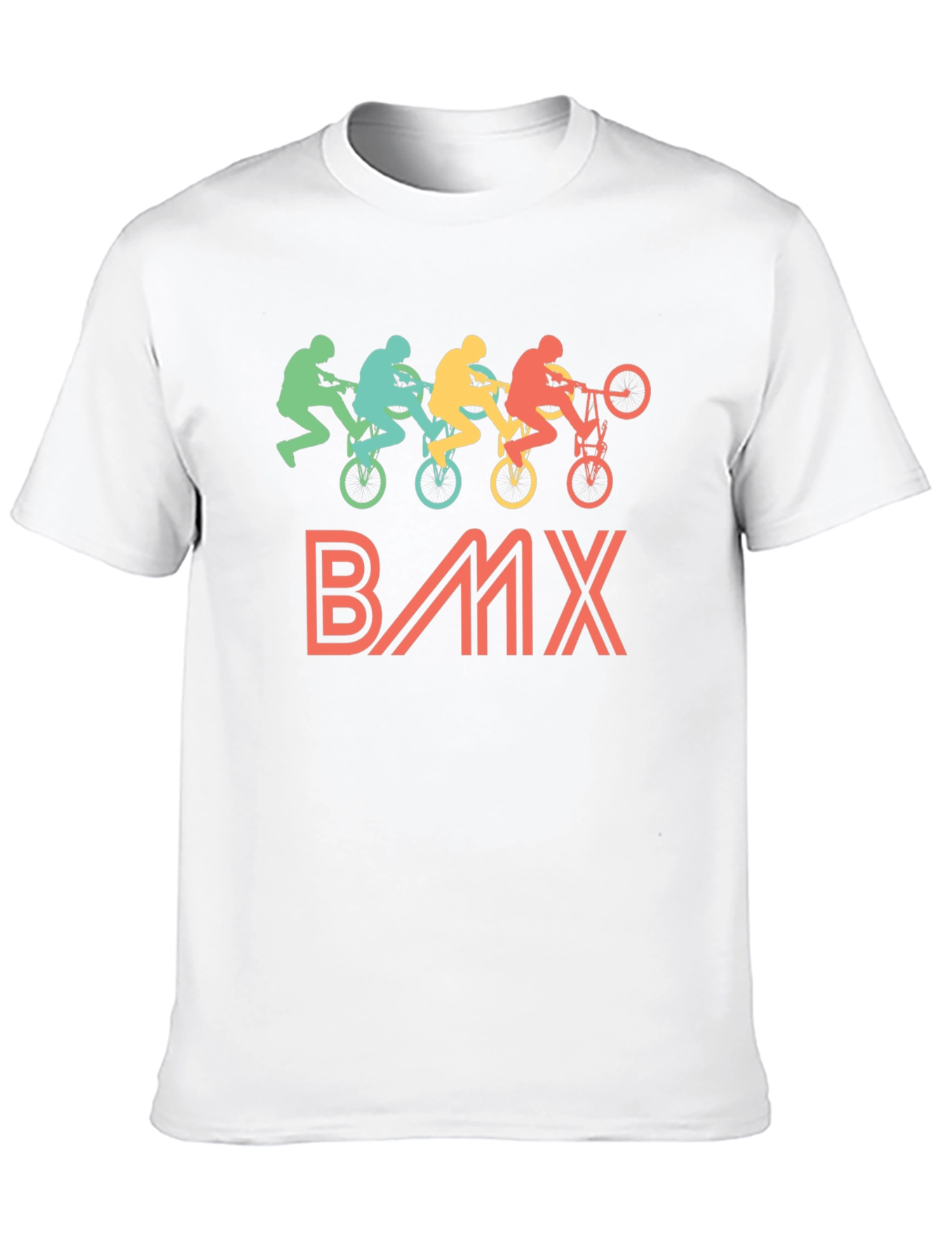 Retro BMX Rider Black T-Shirt