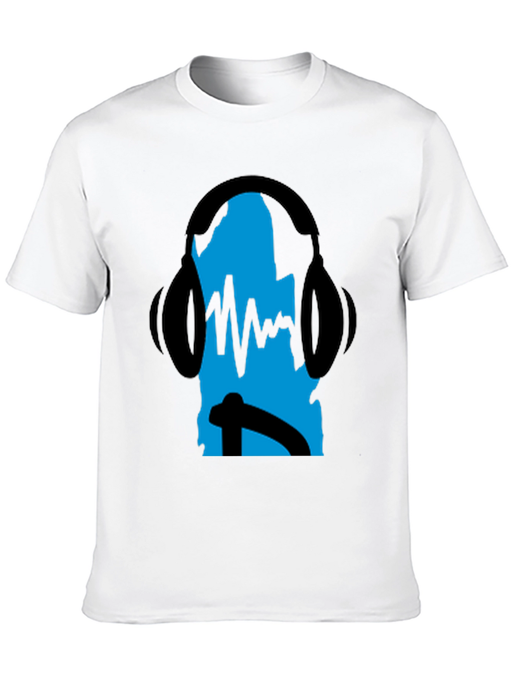 Cool DJ Headphones Black T-Shirt