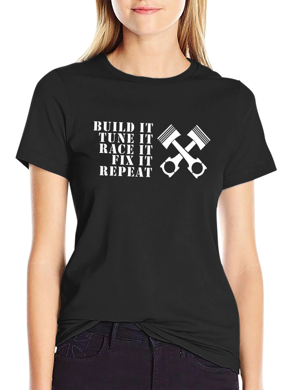 Build Race Fix Repeat Graphic T-Shirt