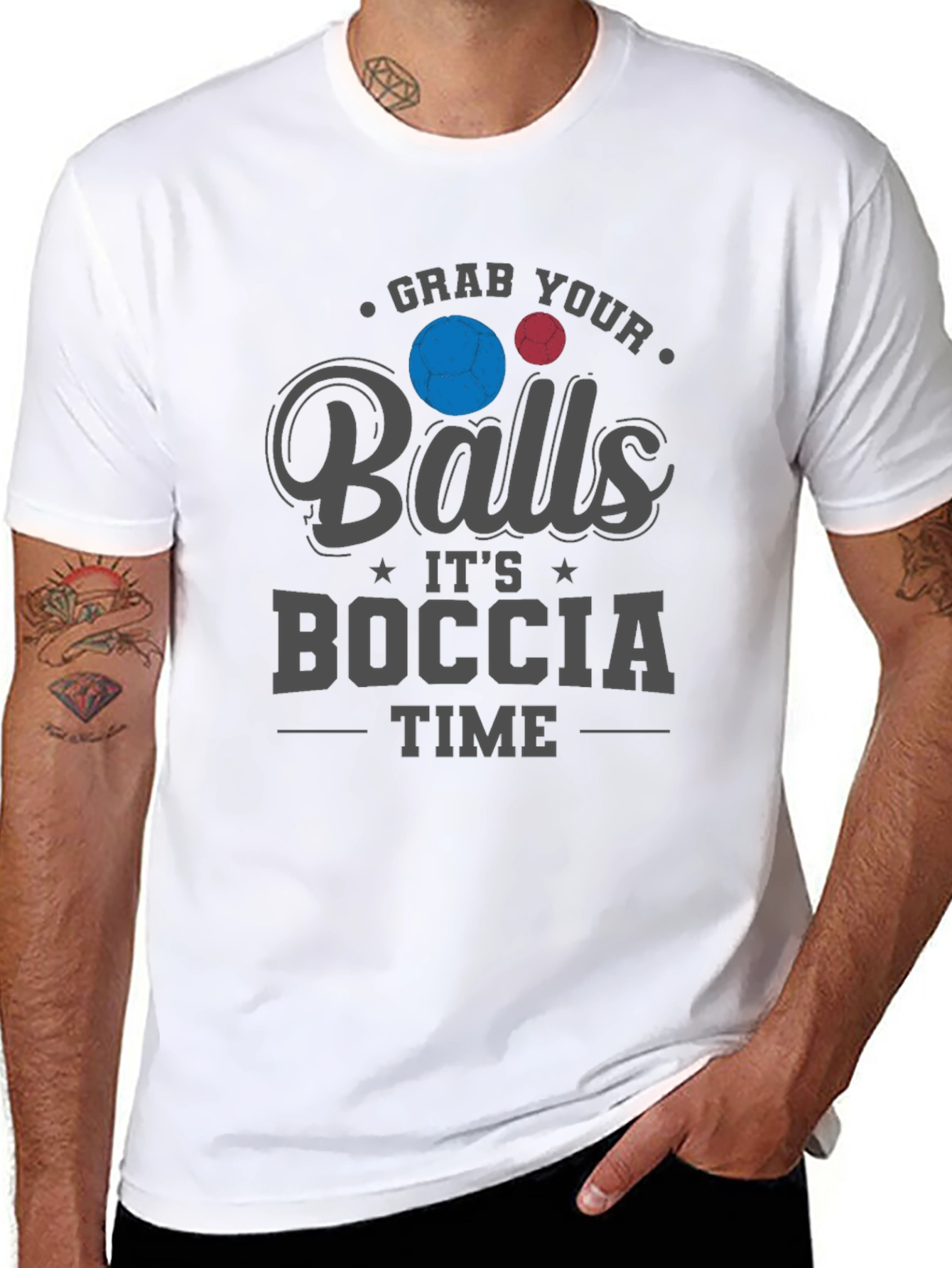 Grab Your Balls Its Boccia Time T-Shirt