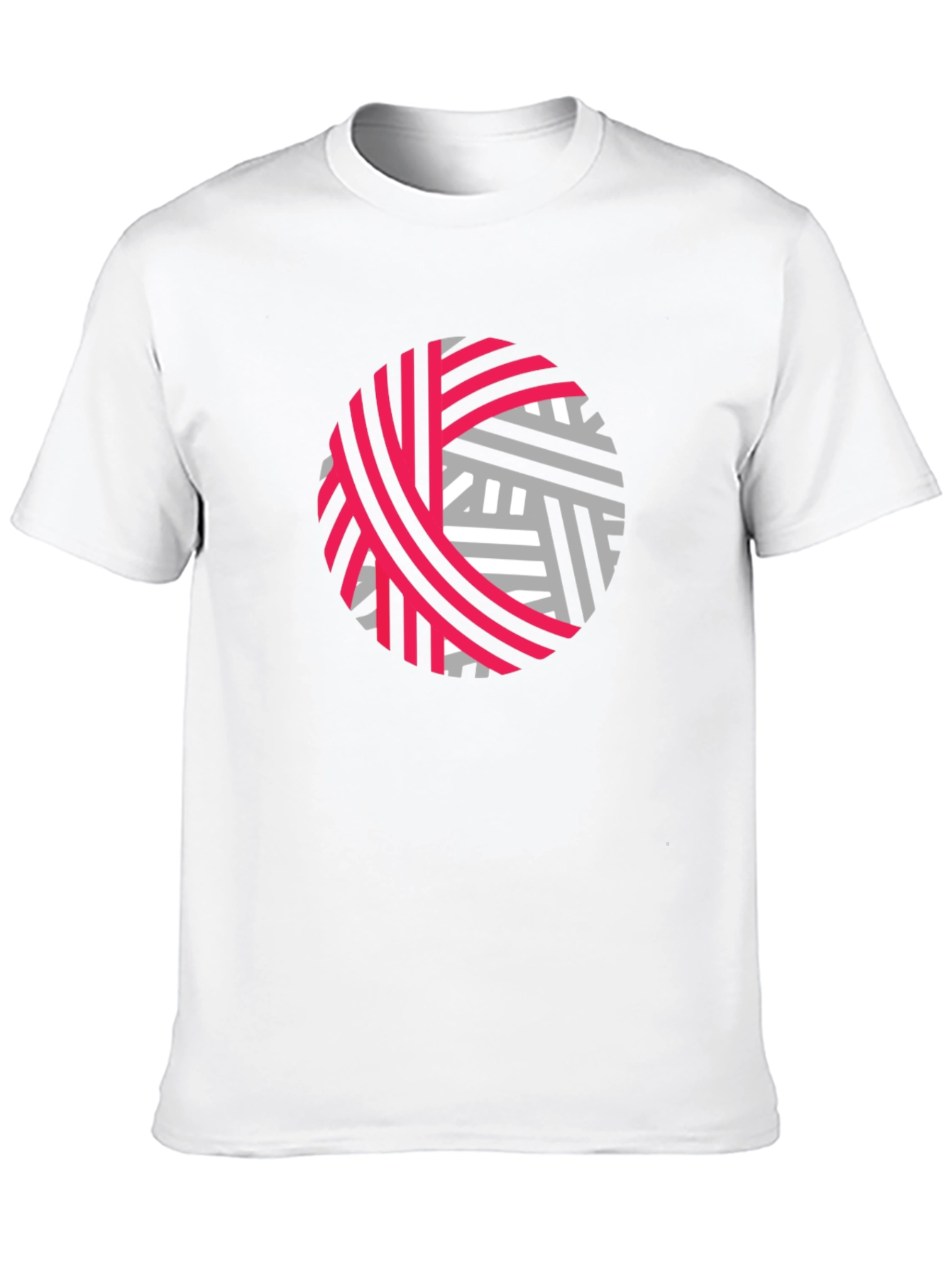 Abstract Yarn Ball Graphic Tee - Black