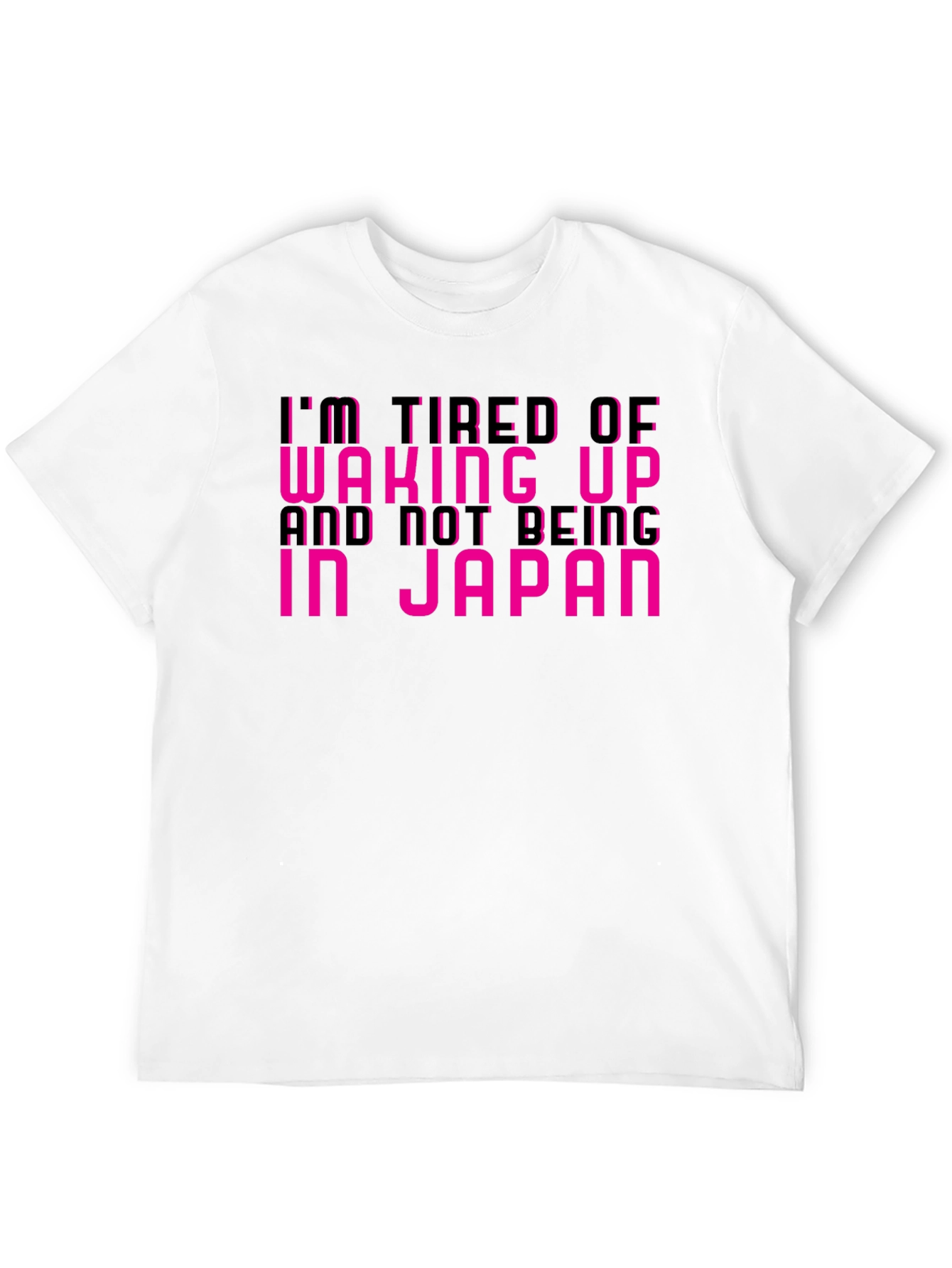 Im Tired of Not Being In Japan Black Tee