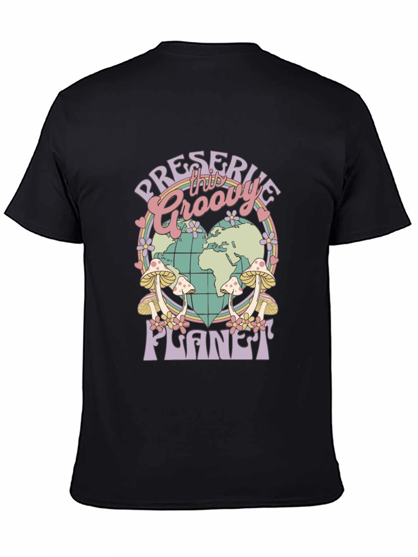 Groovy Planet T-Shirt - Retro Earth Day Tee