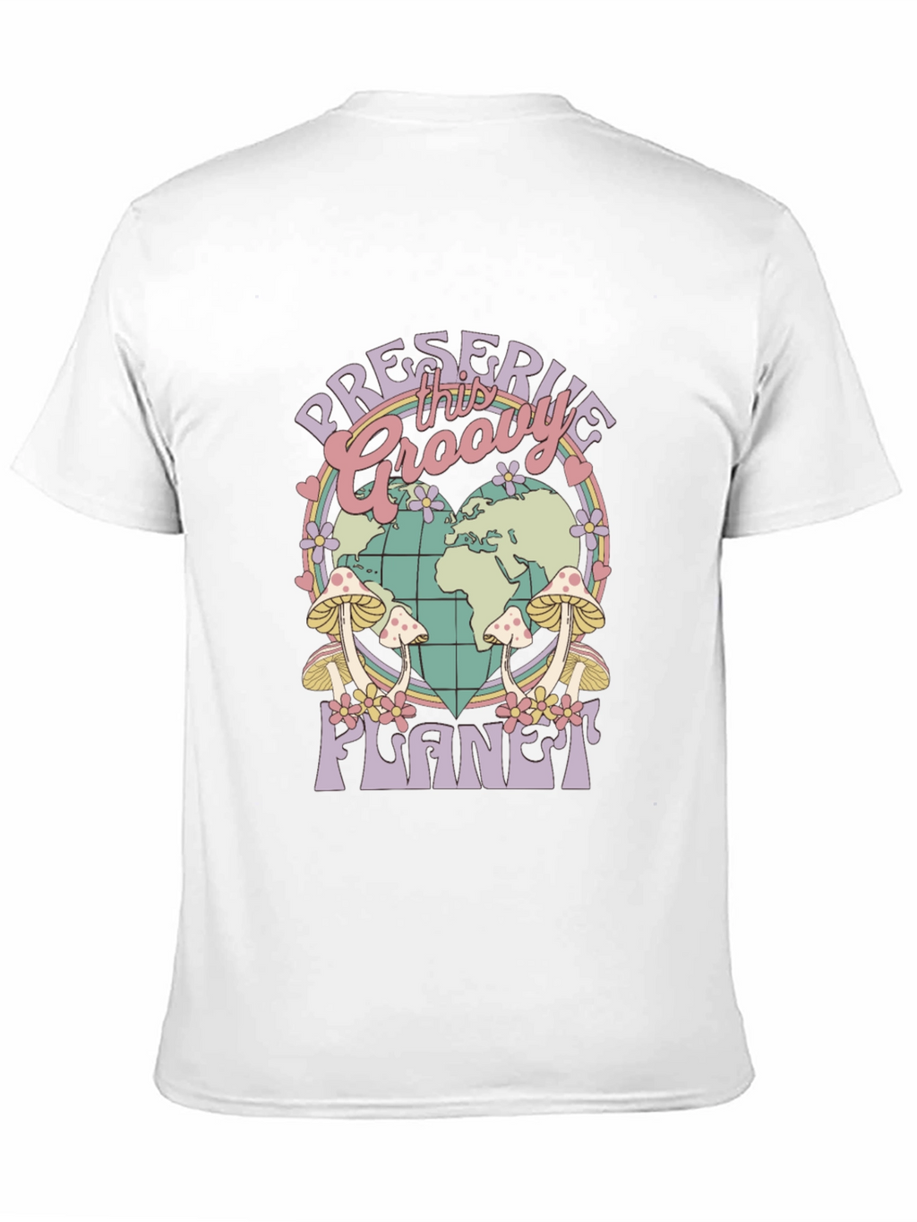 Groovy Planet T-Shirt - Retro Earth Day Tee