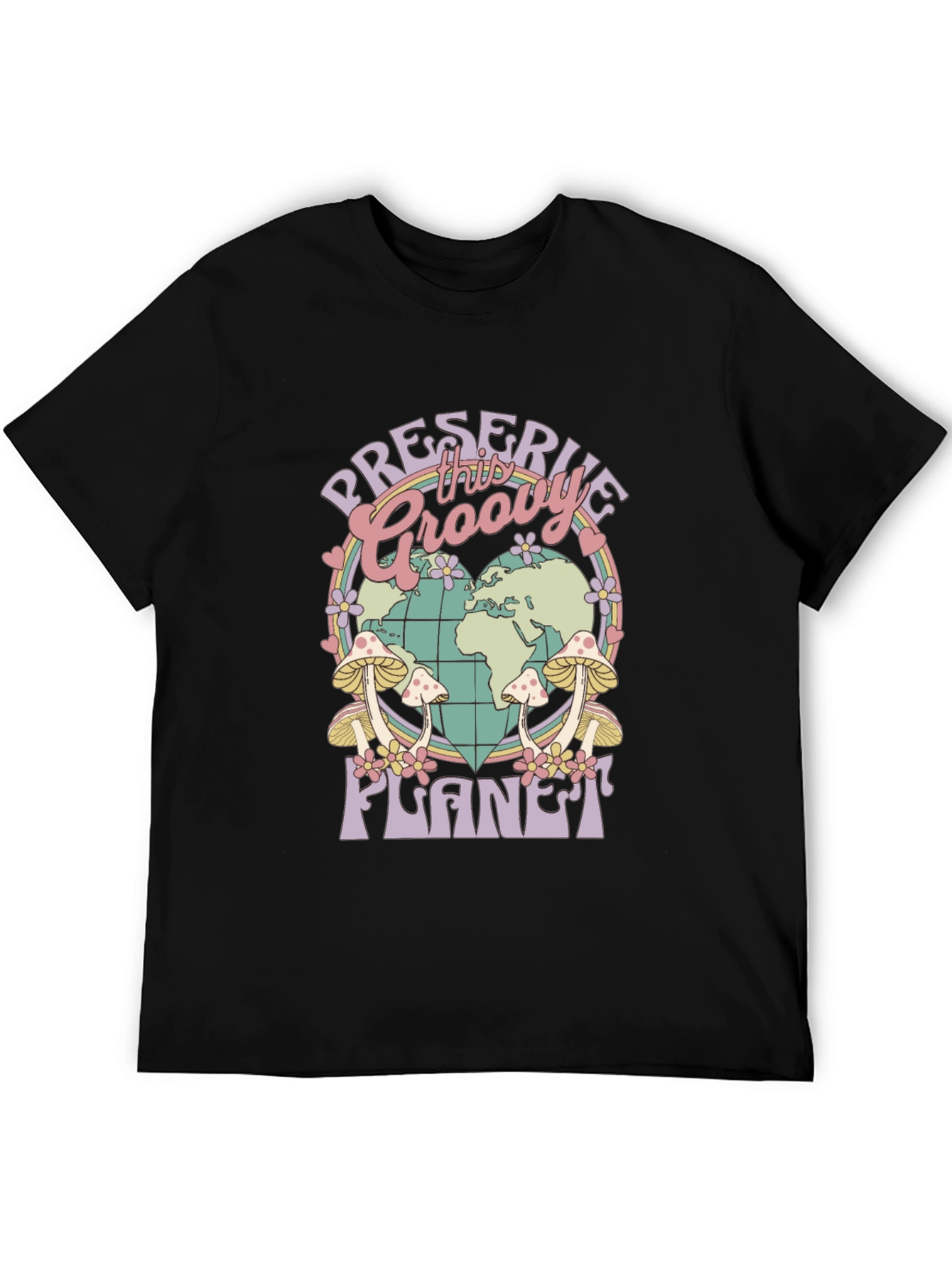 Groovy Planet T-Shirt - Retro Earth Day Tee