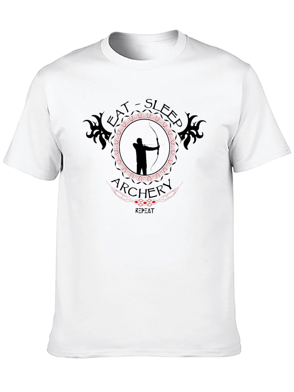 Eat Sleep Archery T-Shirt - Black Cotton Tee