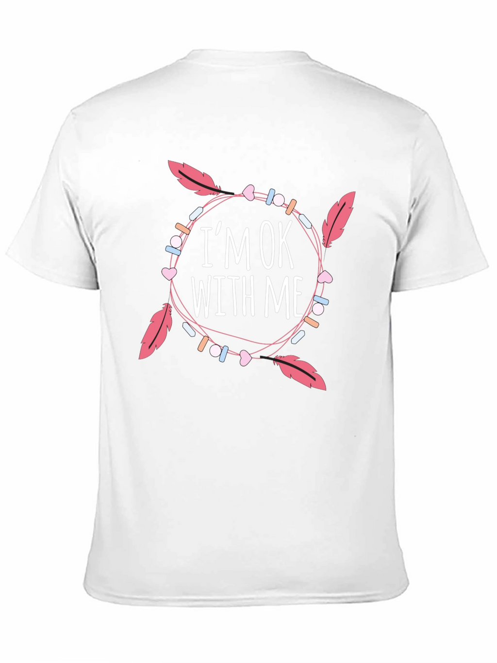 Im OK With Me Graphic Print Black T-Shirt