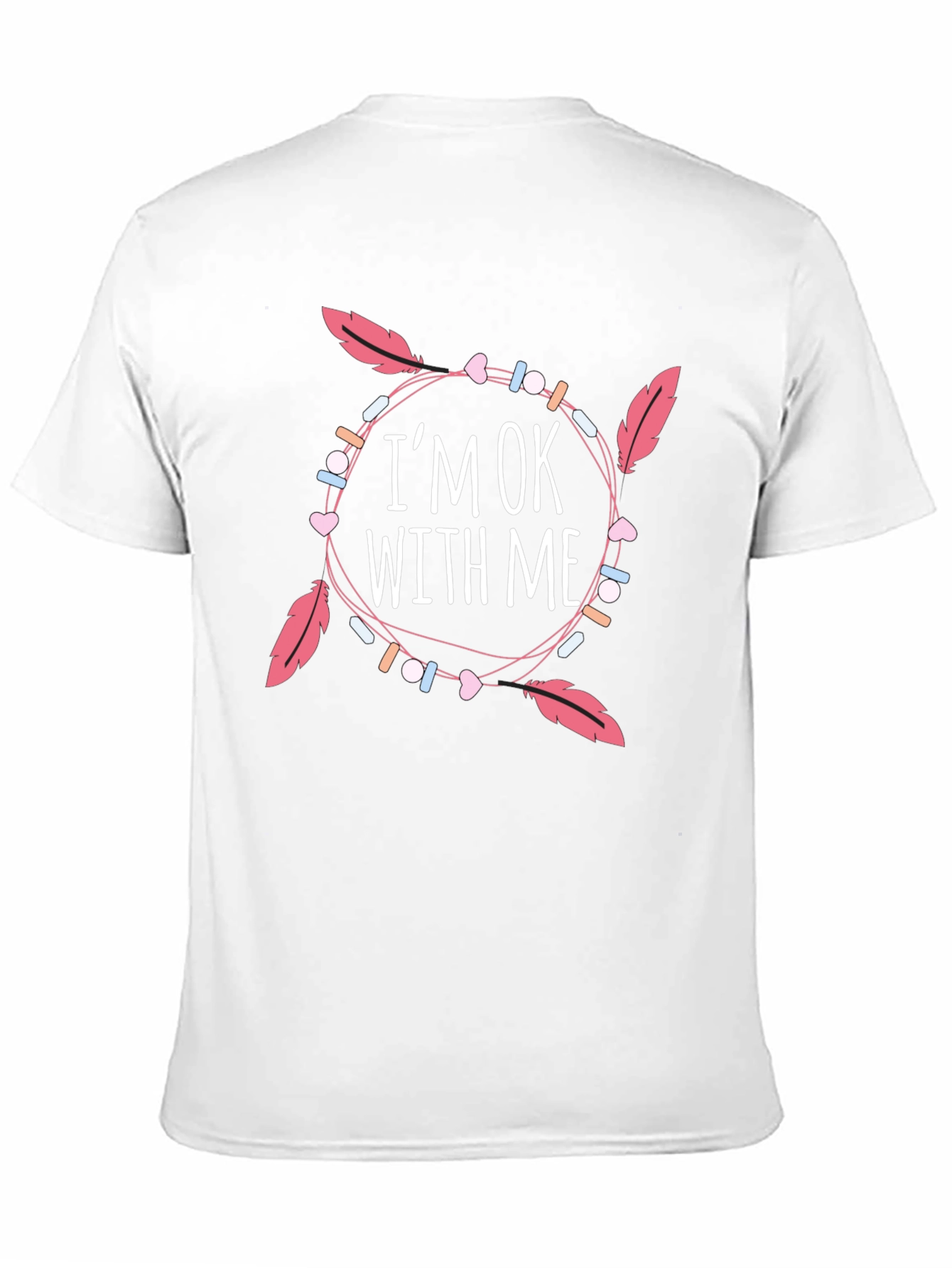 Im OK With Me Graphic Print Black T-Shirt