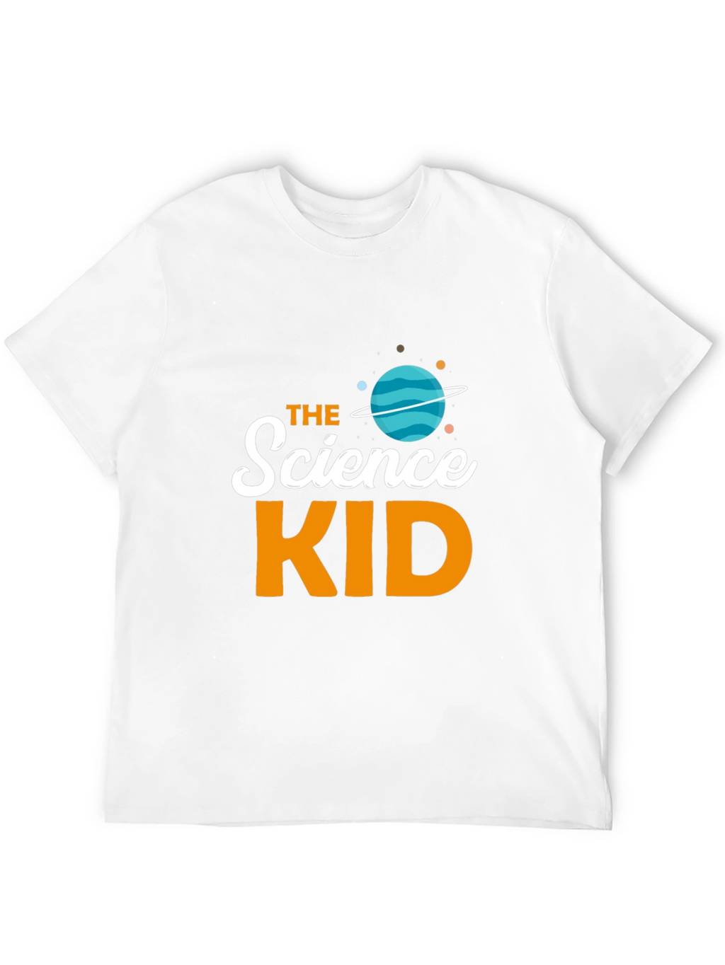 Science Kid T-Shirt - Black Planet Graphic