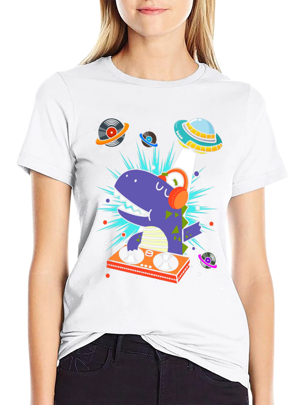 DJ Dino T-Shirt - Space Alien Music